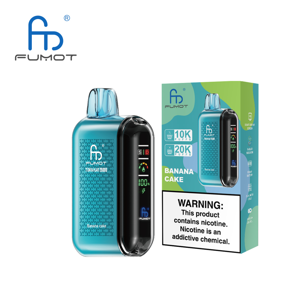 Fumot RandM Tornado 20000 Puffs Vape – Dual Mesh Coil, 850mAh Battery & Smart Display