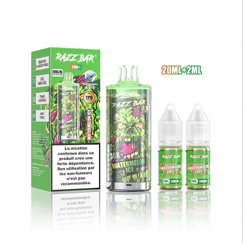 RAZZ Bar 30K+ Vape Device – Eco-Friendly Refillable Pod Vape with Long-Lasting Use, Salt Nicotine & Premium Flavors