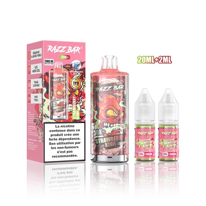 RAZZ Bar 30K+ Vape Device – Eco-Friendly Refillable Pod Vape with Long-Lasting Use, Salt Nicotine & Premium Flavors