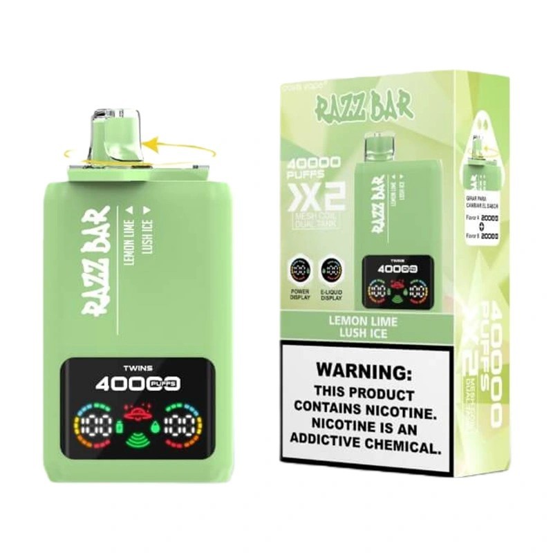 Razz Bar 40K Puffs Rechargeable Disposable Vape – Long Lasting Vape with Dual Tank, Type-C Fast Charging & Rich Flavor