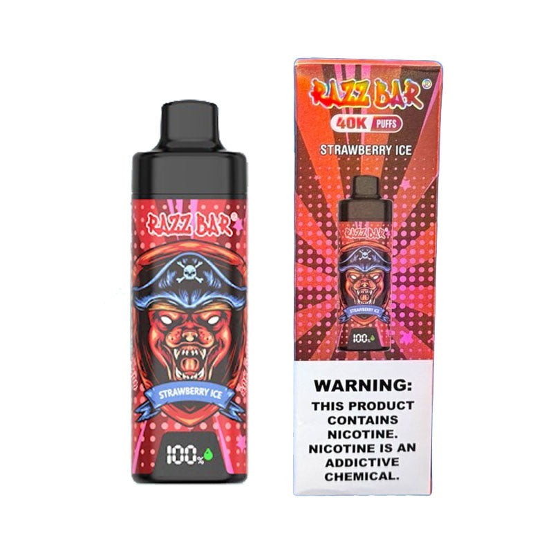 Razz Bar 40K Disposable Vape | 40000 Puff Vape with Smart Display, 650mAh Rechargeable Battery & Premium Flavor Technology