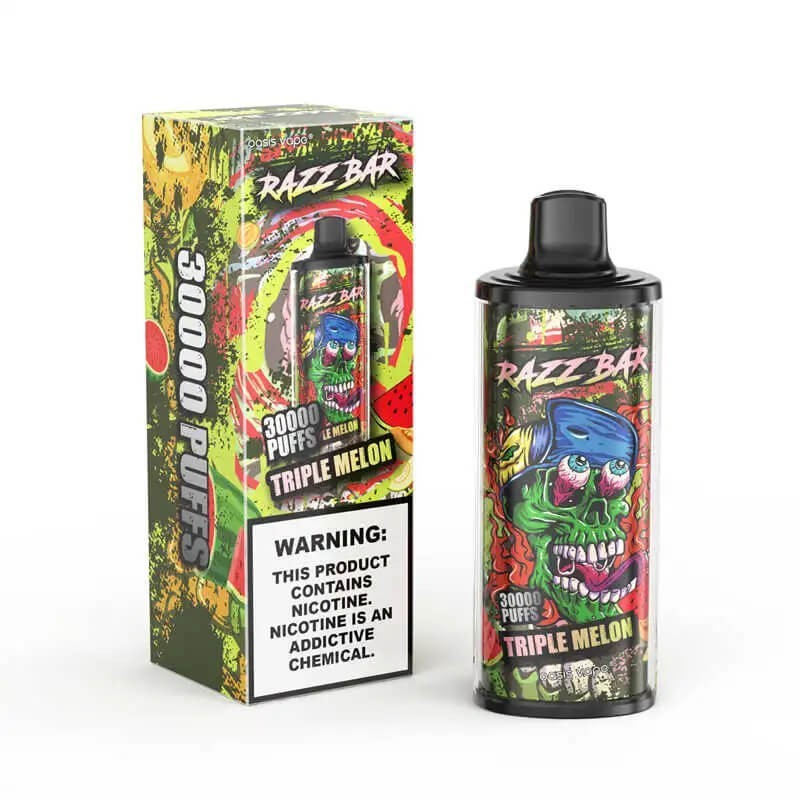 Razz Bar 30000 Vape 30K Puff Device – Adjustable Airflow, 1.0Ω Mesh Coil, Premium Flavor Experience