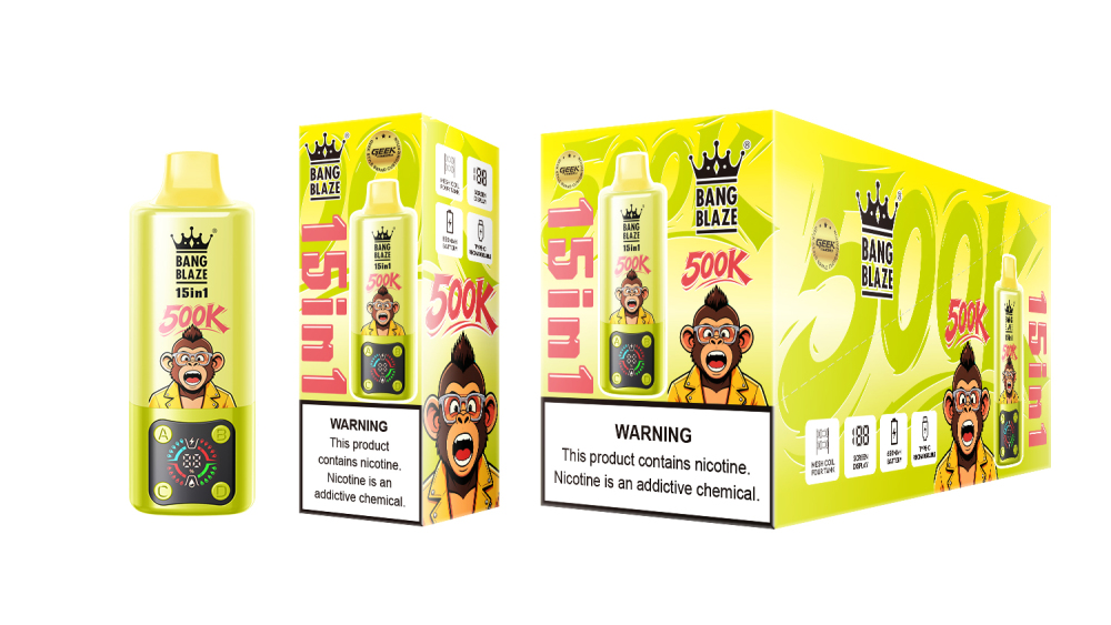 Bang Blaze 500000 Puffs Vape – Big Puffs Disposable Vape with 15 Flavor Switch | Triple Mesh Coil & Cheap Wholesale Price