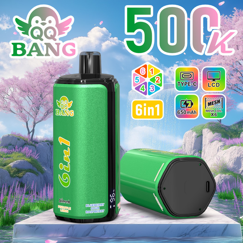 QQ Bang 500K Big Puff Vape | Hot Selling 500000 Puff Disposable Vape with Rich Flavors, Rechargeable Design & MOQ 10pcs