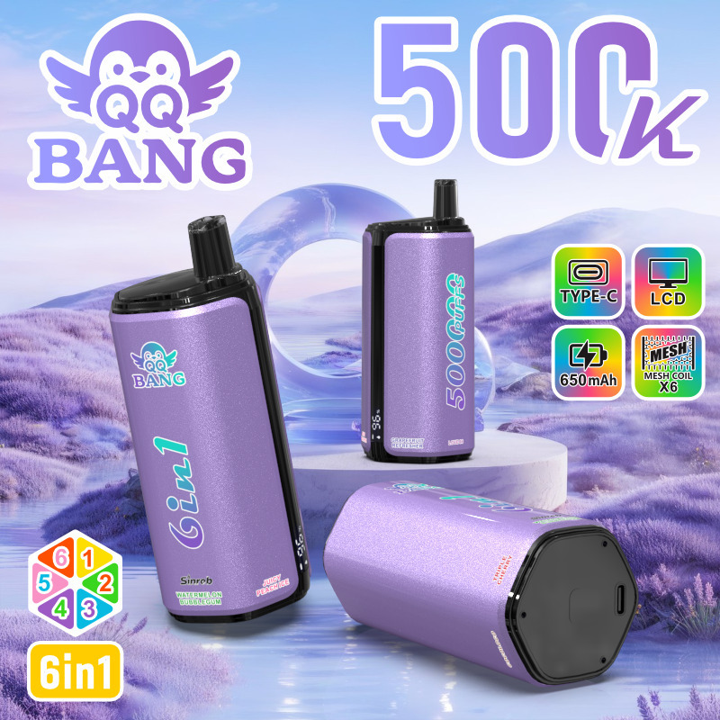 QQ Bang 500K Big Puff Vape | Hot Selling 500000 Puff Disposable Vape with Rich Flavors, Rechargeable Design & MOQ 10pcs