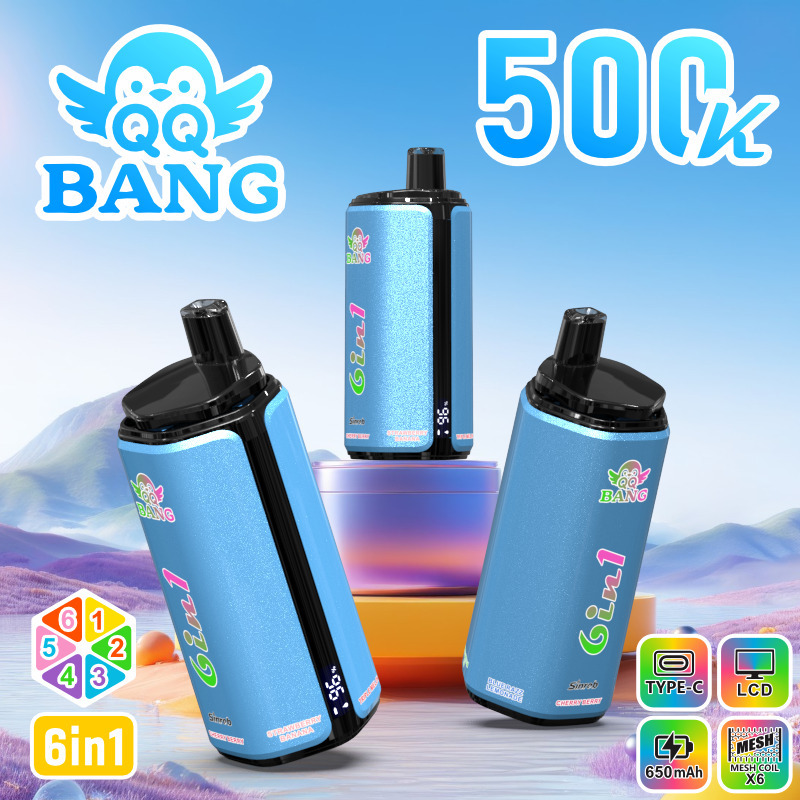 QQ Bang 500K Big Puff Vape | Hot Selling 500000 Puff Disposable Vape with Rich Flavors, Rechargeable Design & MOQ 10pcs