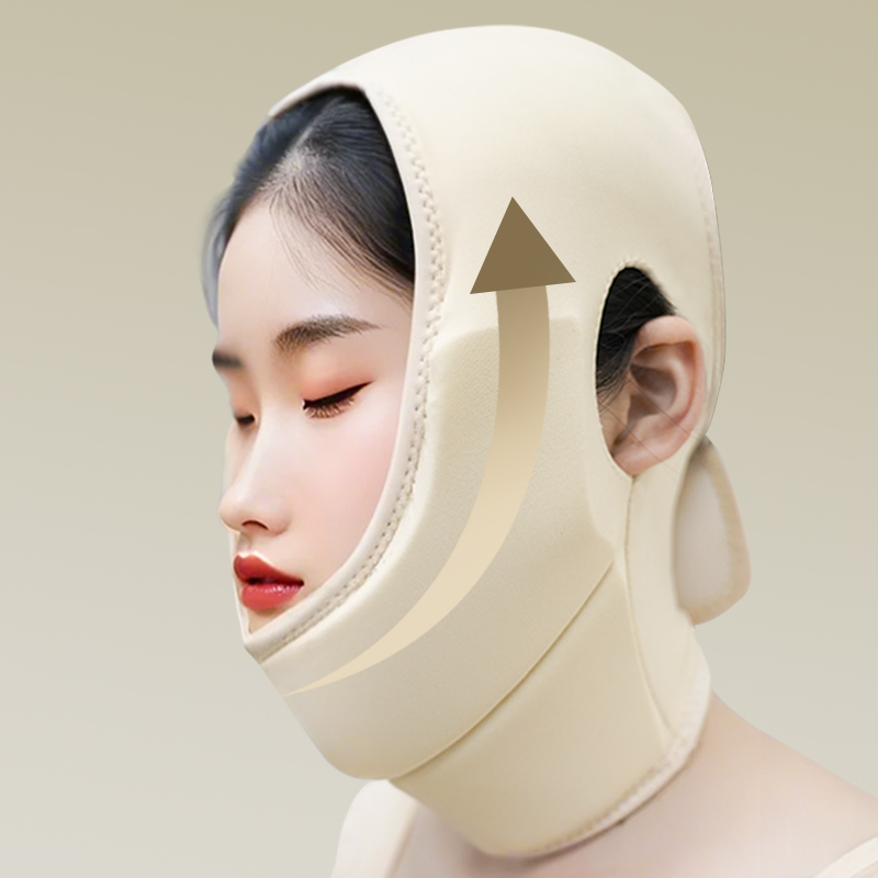 V-Line Mask Chin Up Mask V Shaped Face Mask Chin strap Thread Lifting Face Mask for Post-Surgery Skin Tightening V-Shaped Face Shaping and Double Chin Reduction