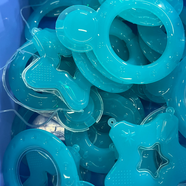 Silicone baby teether mold