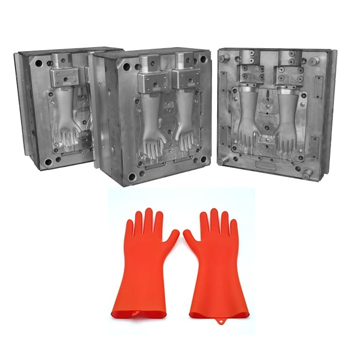 LSR Hand Gloves Injection Mold for Industrial and Protective Applications