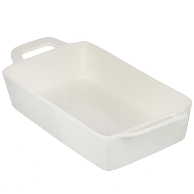 Прямоугольная керамическая форма для выпечки с ручкой 30*20*6 см, новый костяной фарфор,Прямоугольная керамическая форма для выпечки с ручкой 30*20*6 см, новый костяной фарфор