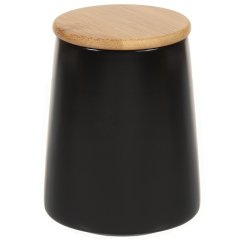 علبة سيراميك 700 مل سوداء مع غطاء,علبة سيراميك 700 مل سوداء مع غطاء