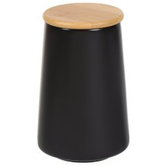 علبة سيراميك 850 مل سوداء مع غطاء,علبة سيراميك 850 مل سوداء مع غطاء