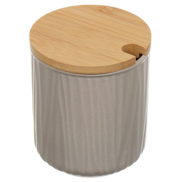 علبة سيراميك رمادية مع غطاء للمنتجات السائبة,علبة سيراميك رمادية مع غطاء للمنتجات السائبة