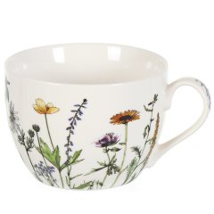 كوب سيراميك بطبعة زهور برية سعة 450 مل,كوب سيراميك بطبعة زهور برية سعة 450 مل