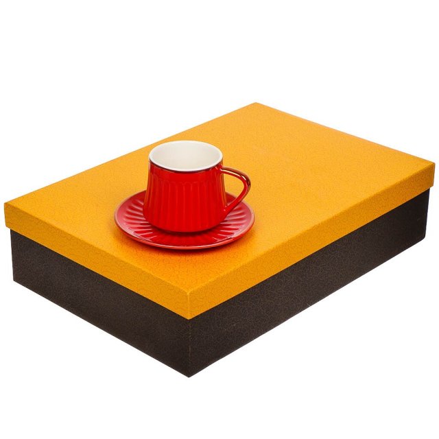 طقم أكواب وصحون سيراميك ١٢ قطعة أحمر ١٨٠ مل,طقم أكواب وصحون سيراميك ١٢ قطعة أحمر ١٨٠ مل