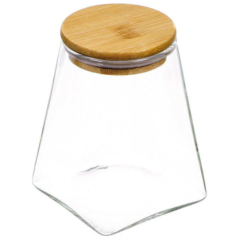 Glass Bulk Product Jar 750ML With Bamboo Lid,Glass Bulk Product Jar 750ML With Bamboo Lid