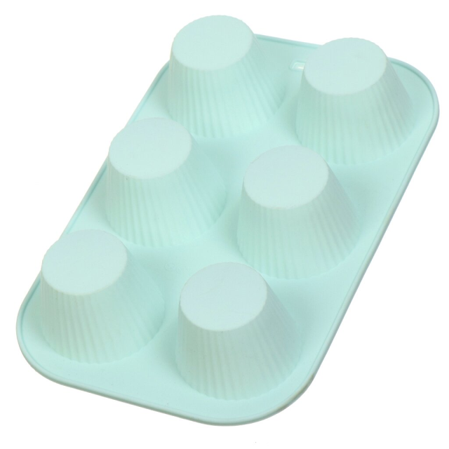 صينية خبز مستطيلة من السيليكون لـ 6 كب كيك 17.5 × 25.5 سم,صينية خبز مستطيلة من السيليكون لـ 6 كب كيك 17.5 × 25.5 سم