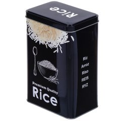 صندوق تخزين أرز معدني 12*8*19 سم,صندوق تخزين أرز معدني 12*8*19 سم