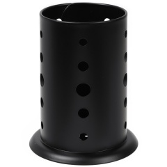 حامل أدوات مائدة معدني دائري أسود 16.5*10*12 سم,حامل أدوات مائدة معدني دائري أسود 16.5*10*12 سم