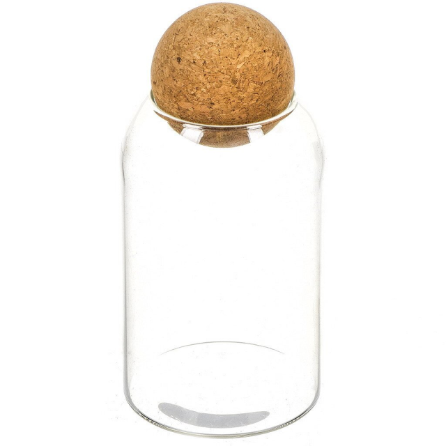 Стеклянная канистра для сыпучих продуктов 800 мл с пробковой крышкой,Стеклянная канистра для сыпучих продуктов 800 мл с пробковой крышкой