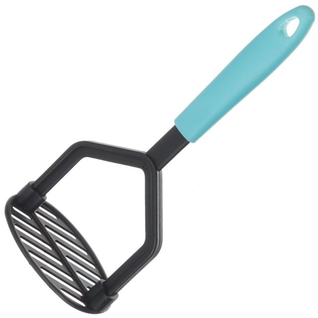 Нейлоновая толкушка для картофеля с синей пластиковой ручкой,Нейлоновая толкушка для картофеля с синей пластиковой ручкой