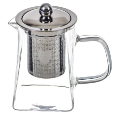 Glass Teapot With Stainless Steel Strainer & Lid 450ML,Glass Teapot With Stainless Steel Strainer & Lid 450ML