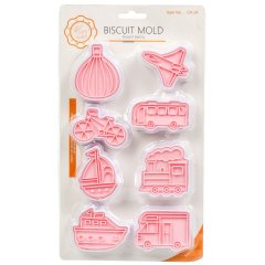 قالب بسكويت سيليكون 4-6 سم مجموعة من 8 قطع,قالب بسكويت سيليكون 4-6 سم مجموعة من 8 قطع
