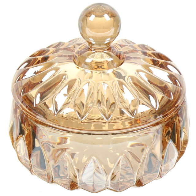 Glass Sugar Bowl Honey 10.7*10.7CM,Glass Sugar Bowl Honey 10.7*10.7CM