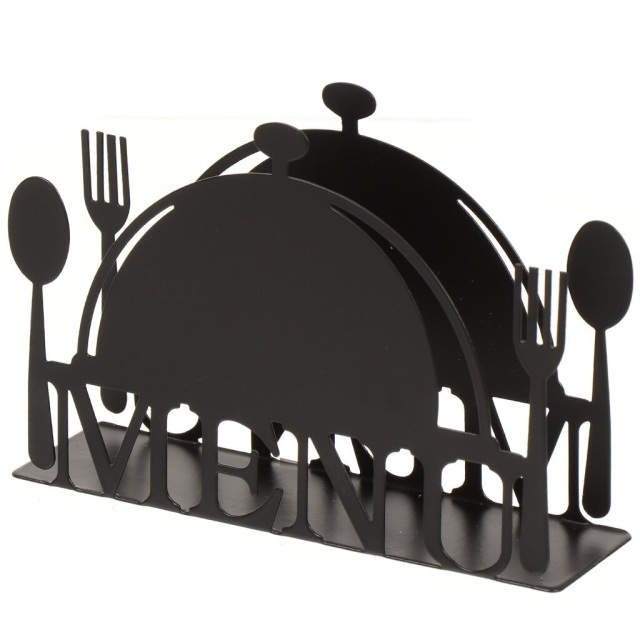 Металлический держатель для салфеток, черный, в форме вилки и ложки, 15*4*10 см,Металлический держатель для салфеток, черный, в форме вилки и ложки, 15*4*10 см