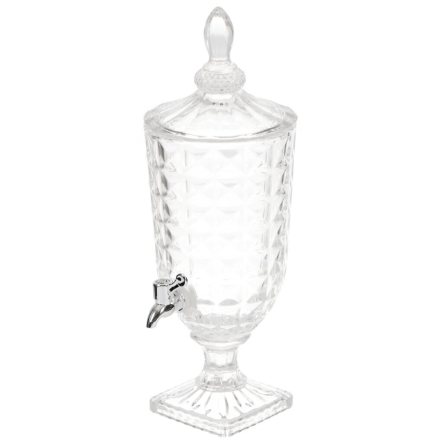 إبريق عصير زجاجي مع غطاء سعة 3000 مل، وعاء ليمونادة 17*47 سم,إبريق عصير زجاجي مع غطاء سعة 3000 مل، وعاء ليمونادة 17*47 سم