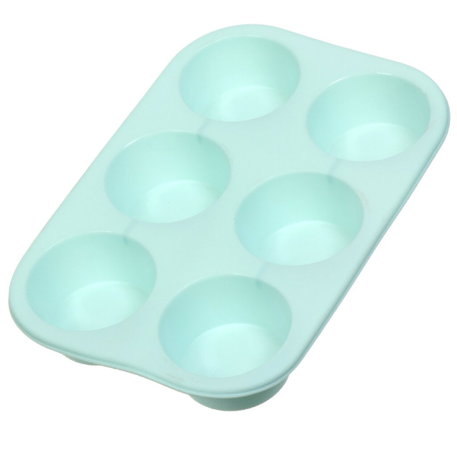 صينية خبز مستطيلة من السيليكون لـ 6 كب كيك 17.5*17*3 سم,صينية خبز مستطيلة من السيليكون لـ 6 كب كيك 17.5*17*3 سم