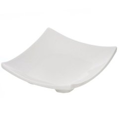 طبق سيراميك أبيض مربع 20 سم,طبق سيراميك أبيض مربع 20 سم