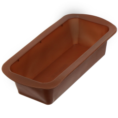 صينية خبز مستطيلة من السيليكون باللون البني 13.5*27*6 سم,صينية خبز مستطيلة من السيليكون باللون البني 13.5*27*6 سم