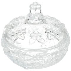 Glass Candy Bowl With Lid 13*13CM,Glass Candy Bowl With Lid 13*13CM