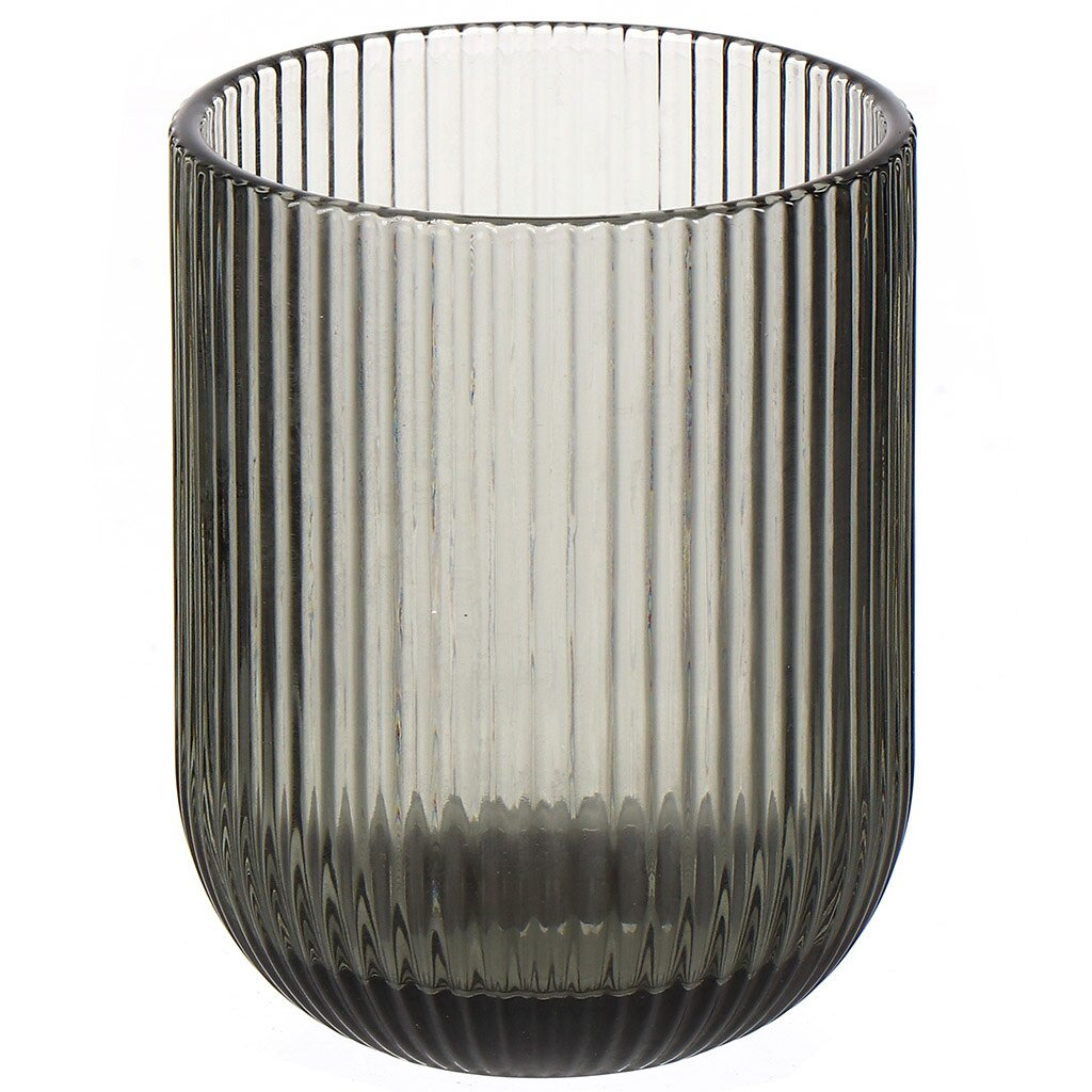 Glass Cup 260ML With Stripes Grey,Glass Cup 260ML With Stripes Grey