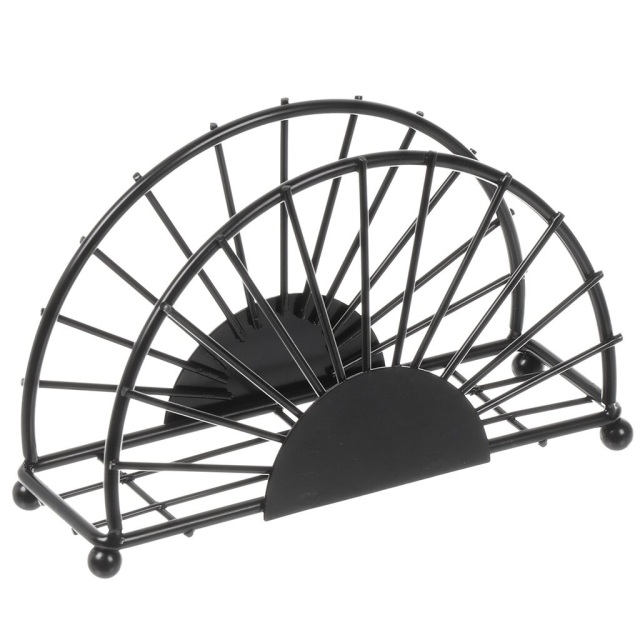 حامل مناديل معدني أسود 15*5*9.5 سم,حامل مناديل معدني أسود 15*5*9.5 سم