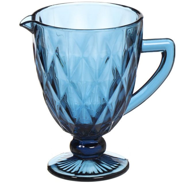 إبريق زجاجي أزرق 1100 مل,إبريق زجاجي أزرق 1100 مل