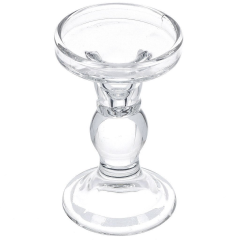 Glass Candle Holder 8.5*14CM Glass Candlestick,Glass Candle Holder 8.5*14CM Glass Candlestick