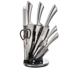 مجموعة سكاكين من الفولاذ المقاوم للصدأ 8 قطع مع حامل بلاستيكي,مجموعة سكاكين من الفولاذ المقاوم للصدأ 8 قطع مع حامل بلاستيكي