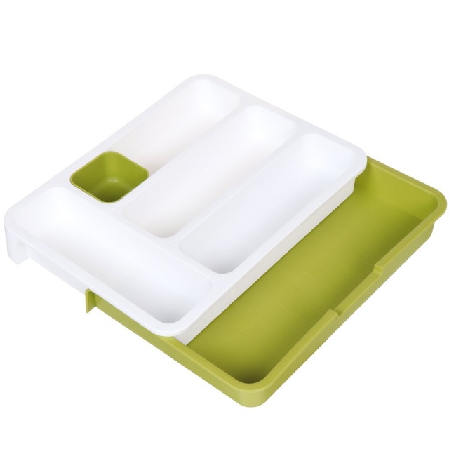 Пластиковый лоток для столовых приборов, зеленый, 29,8*38,3*3,5 см,Пластиковый лоток для столовых приборов, зеленый, 29,8*38,3*3,5 см
