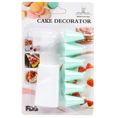 Набор для выпечки с мешком и 6 насадками для украшения тортов,Набор для выпечки с мешком и 6 насадками для украшения тортов