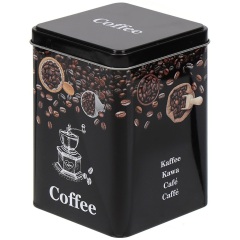 صندوق تخزين القهوة المعدني 10*10*15 سم,صندوق تخزين القهوة المعدني 10*10*15 سم