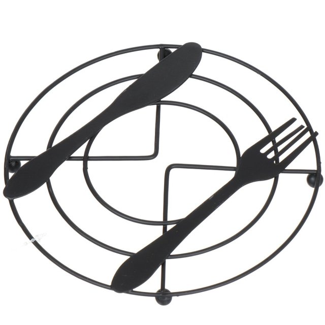 Подставка для вилки и ложки из горячего металла, круглая,Подставка для вилки и ложки из горячего металла, круглая
