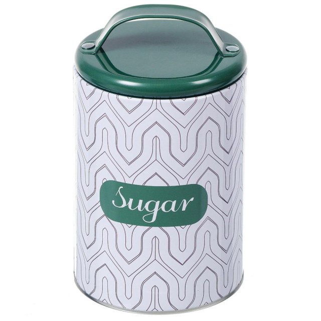 صندوق تخزين معدني للسكر 11*18 سم,صندوق تخزين معدني للسكر 11*18 سم