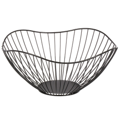 سلة فواكه معدنية سوداء 27.5*13 سم,سلة فواكه معدنية سوداء 27.5*13 سم