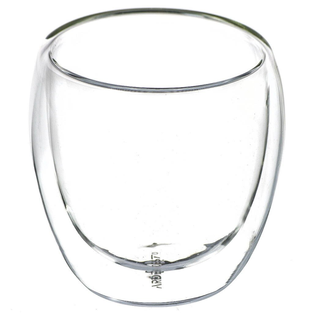 كوب 250 مل بجدران مزدوجة شفافة,كوب 250 مل بجدران مزدوجة شفافة