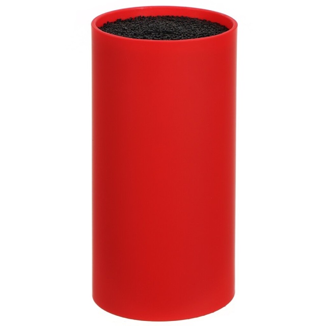 حامل سكاكين دائري أحمر 11*11* 22 سم,حامل سكاكين دائري أحمر 11*11* 22 سم