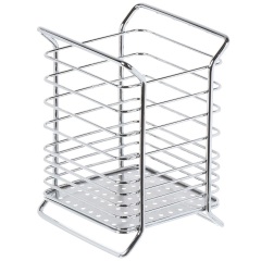 Металлическая квадратная подставка для столовых приборов 11*11*16 см,Металлическая квадратная подставка для столовых приборов 11*11*16 см