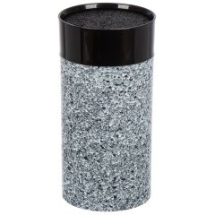 حامل سكاكين بلاستيكي أسود ومنقط 22*11 سم,حامل سكاكين بلاستيكي أسود ومنقط 22*11 سم