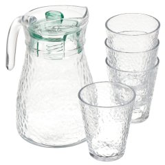 طقم عصير زجاجي 5 قطع إبريق 1200 مل كوب 230 مل 4 قطع,طقم عصير زجاجي 5 قطع إبريق 1200 مل كوب 230 مل 4 قطع